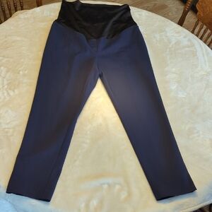 LOFT Maternity Navy Blue Stretch Pants Sz 10